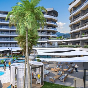 Апартаменты премиум класса на 1й линии моря, район Каргыджак (001416)