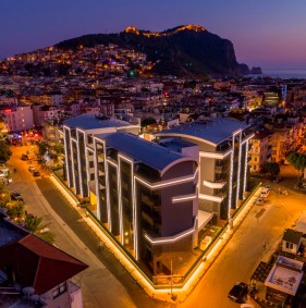 Апартаменты в центре Алании у пляжа Клеопатры (001436)