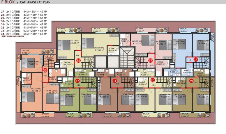 Квартиры, Турция, Алания, Оба (00957) - фото 69