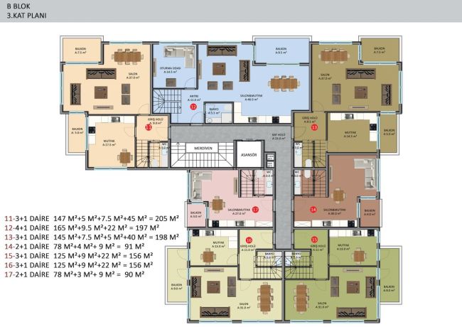 Квартиры, Турция, Алания, Оба (00957) - фото 51