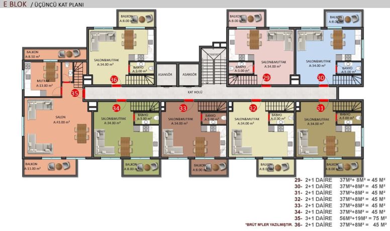 Квартиры, Турция, Алания, Оба (00957) - фото 62