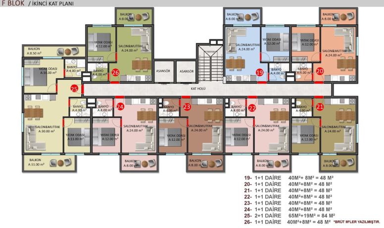 Квартиры, Турция, Алания, Оба (00957) - фото 67