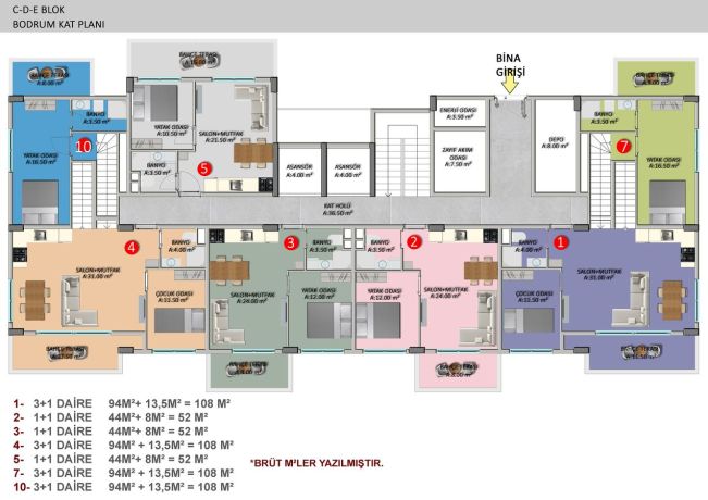 Квартиры, Турция, Алания, Оба (00957) - фото 53