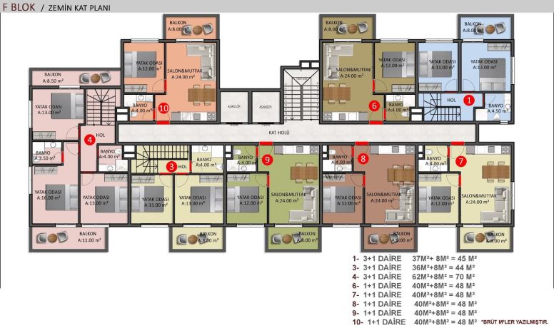 Квартиры, Турция, Алания, Оба (00957) - фото 65