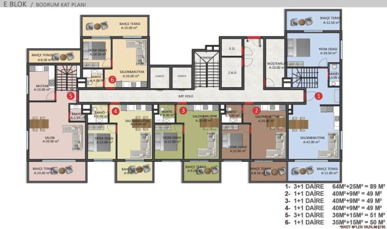 Квартиры, Турция, Алания, Оба (00957) - фото 58