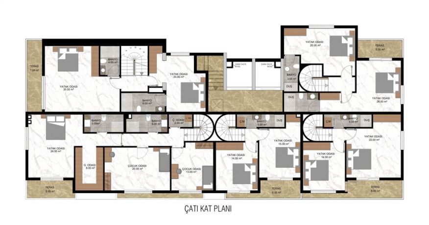 Квартири, Туреччина, Аланія (005458) - фото 25