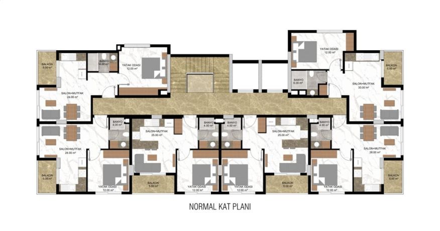 Квартири, Туреччина, Аланія (005458) - фото 24