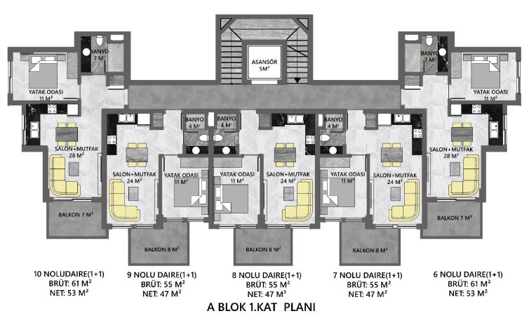 Квартиры, Турция, Алания, Каргыджак (008458) - фото 49