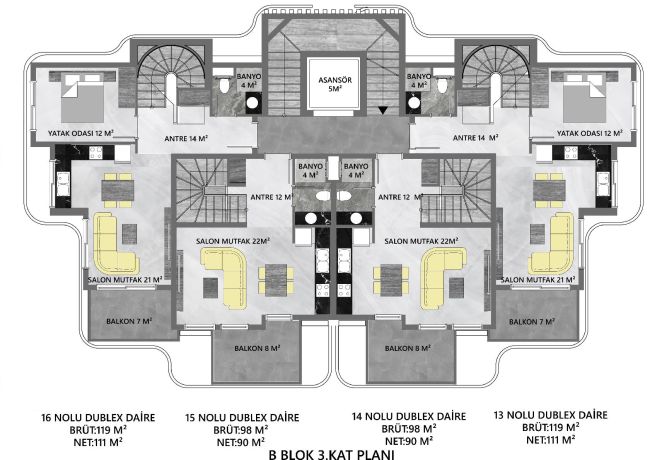 Квартиры, Турция, Алания, Каргыджак (008458) - фото 57