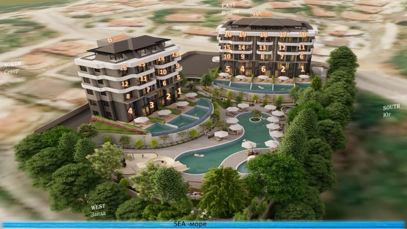 Квартиры, Турция, Алания, Каргыджак (008458) - фото 11