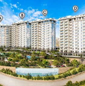 Новые квартиры в Алании, район Махмутлар (026398)