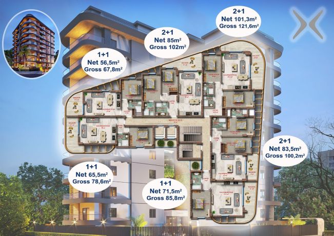 Apartments, Turkey, Alanya, Mahmutlar (01414) - pictures 25