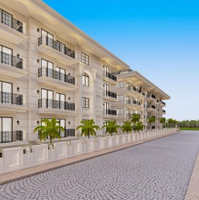 Квартиры у пляжа Клеопатра, в центре Алании (01052)