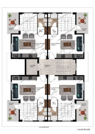 Квартиры, Турция, Алания, Авсаллар (001461) - фото 27