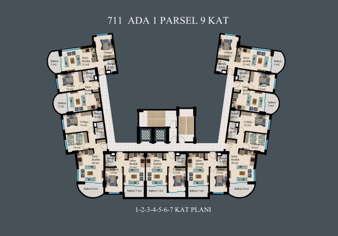 Apartments, Turkey, Alanya, Demirtash (009293) - pictures 25