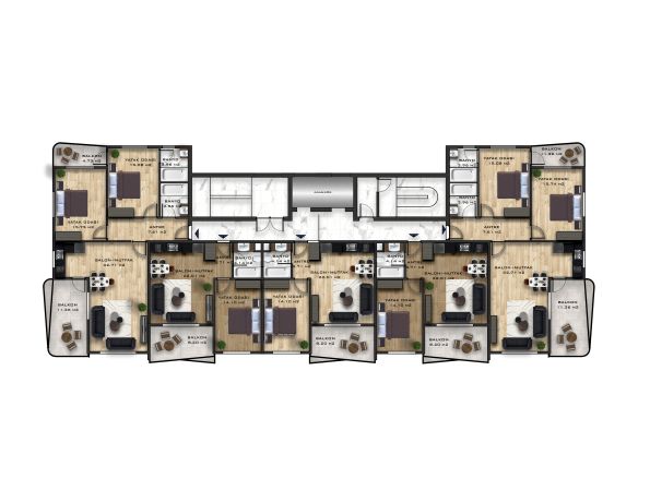 Квартиры, Турция, Алания, Махмутлар (003306) - фото 46
