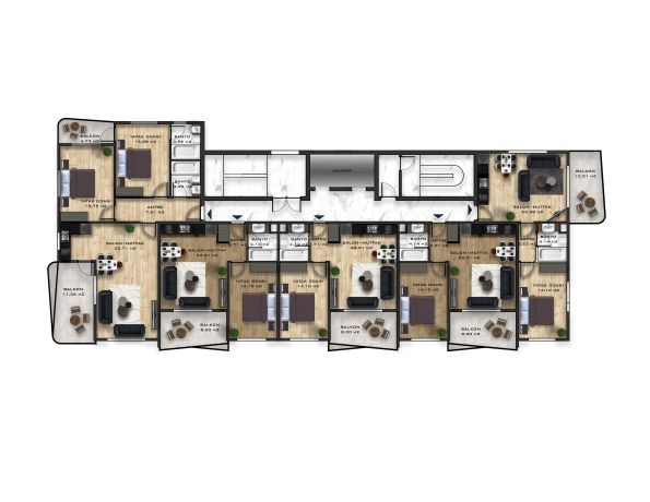 Квартиры, Турция, Алания, Махмутлар (003306) - фото 50