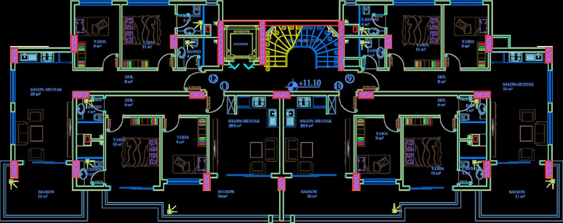 Квартиры, Турция, Алания, Авсаллар (005437) - фото 11