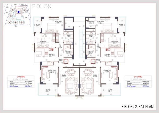 Квартиры, Турция, Алания, Оба (01328) - фото 24