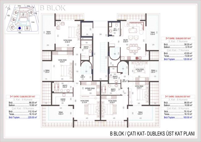 Квартиры, Турция, Алания, Оба (01328) - фото 34