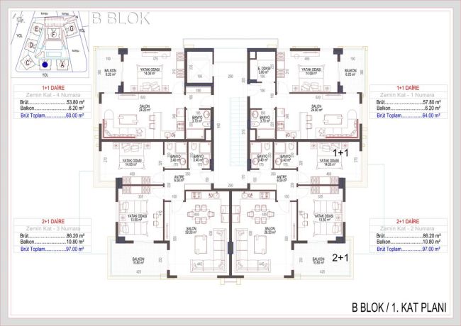 Квартиры, Турция, Алания, Оба (01328) - фото 37