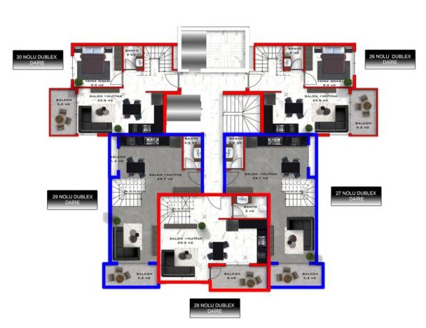 Apartments, Turkey, Alanya, Mahmutlar (003305) - pictures 49