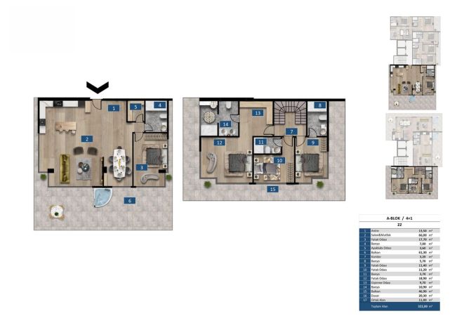 Квартиры, Турция, Алания, Каргыджак (009416) - фото 24