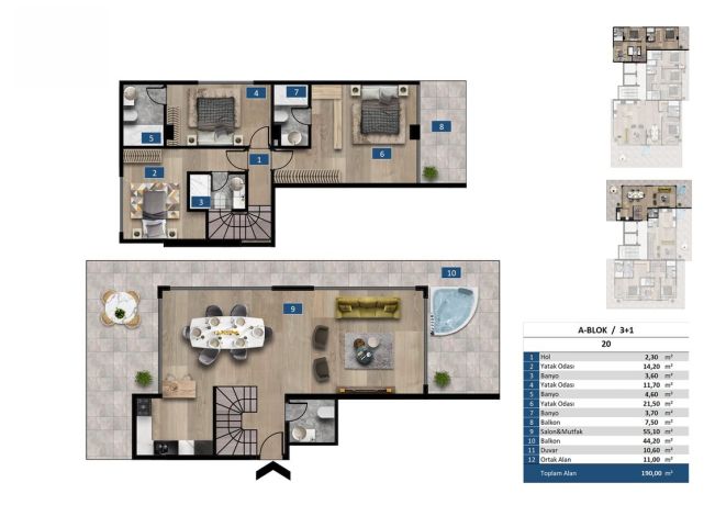 Квартиры, Турция, Алания, Каргыджак (009416) - фото 26