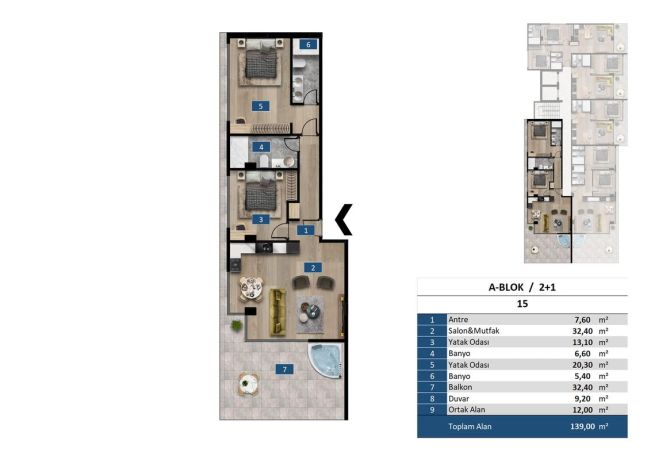Квартиры, Турция, Алания, Каргыджак (009416) - фото 31