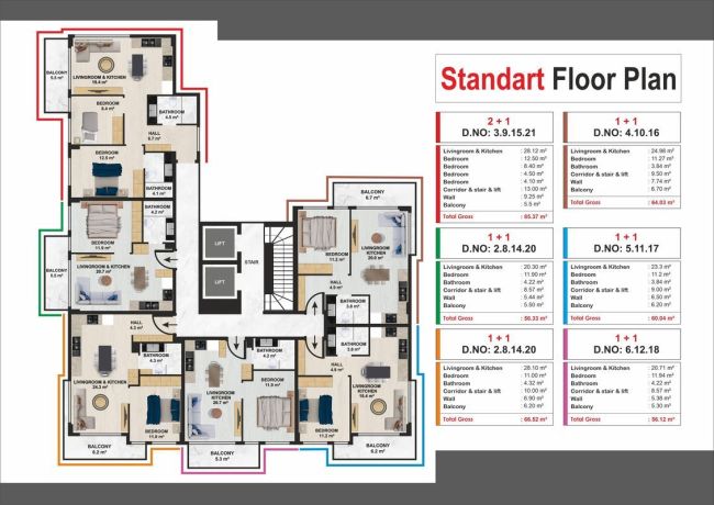 Квартиры, Турция, Алания, Каргыджак (01205) - фото 20