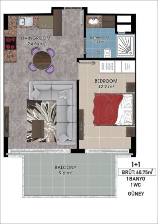 Apartments, Turkey, Alanya, Mahmutlar (001468) - pictures 4