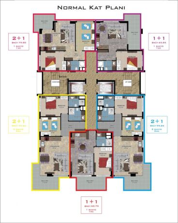 Apartments, Turkey, Alanya, Mahmutlar (001468) - pictures 5
