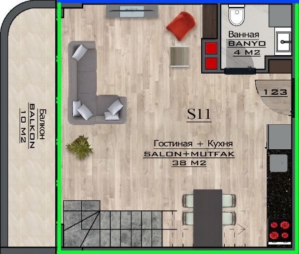 Apartments, Turkey, Alanya, Mahmutlar (003473) - pictures 85