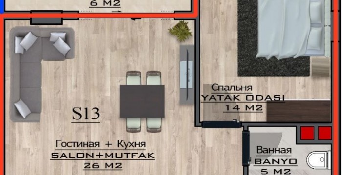 Apartments, Turkey, Alanya, Mahmutlar (003473) - pictures 103