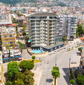 Апартаменты у пляжа Клеопатры в центре Алании (01305)