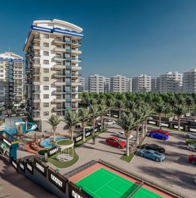 Люксові апартаменти в новому житловому комплексі в Авсалларі (003438)