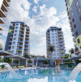 Elite apartments in a new residential complex from the developer, Mahmutlar (001481)