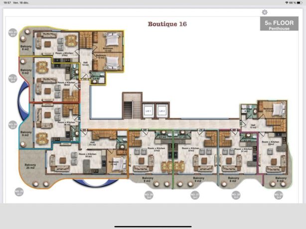 Квартиры, Турция, Алания, Каргыджак (00206) - фото 7