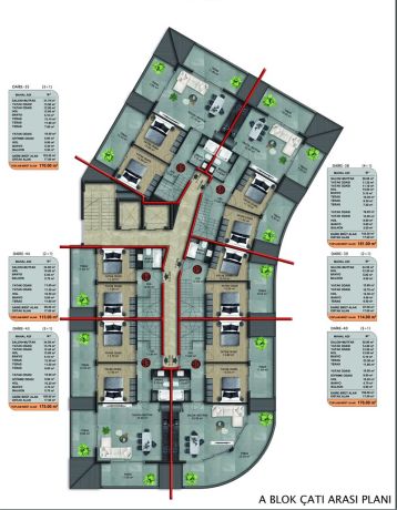 Квартиры, Турция, Алания, Оба (015459) - фото 77
