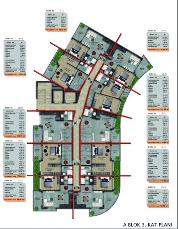 Квартиры, Турция, Алания, Оба (015459) - фото 78