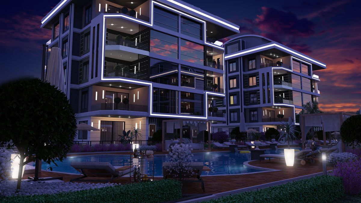 Новый жилой комплекс в районе Оба от застройщика, Алания (00120)