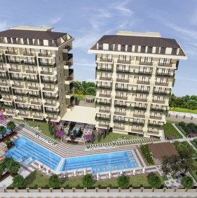 Апартаменты в новом ЖК от застройщика, район Демирташ (01452)