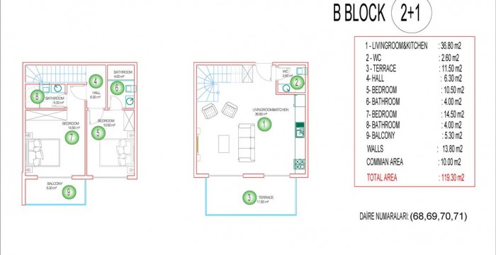 Apartments, Turkey, Alanya, Оба (00138) - pictures 57