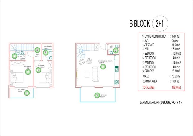 Apartments, Turkey, Alanya, Оба (00138) - pictures 57