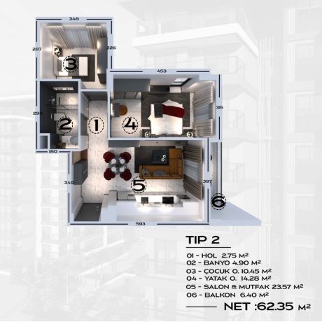 Apartments, Turkey, Alanya, Avsallar (00190) - pictures 39