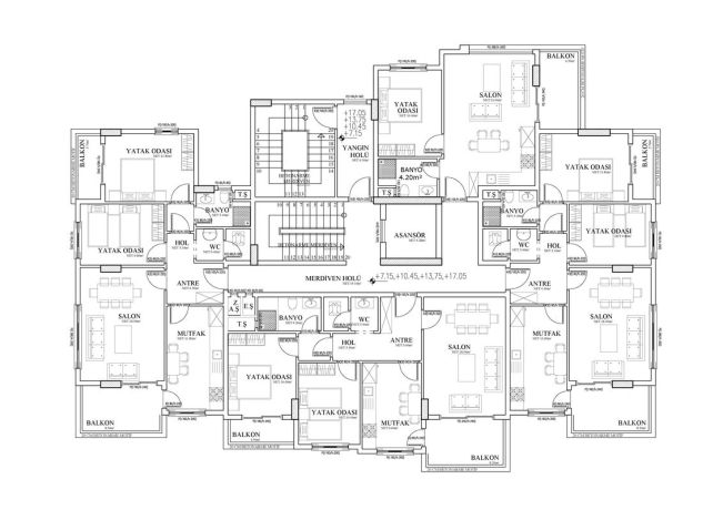 Квартиры, Турция, Алания, Демирташ (00146) - фото 35