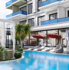 Інвестиційний проект! Апартаменти в новому ЖК на етапі будівництва Каргиджак, Аланія (006248)