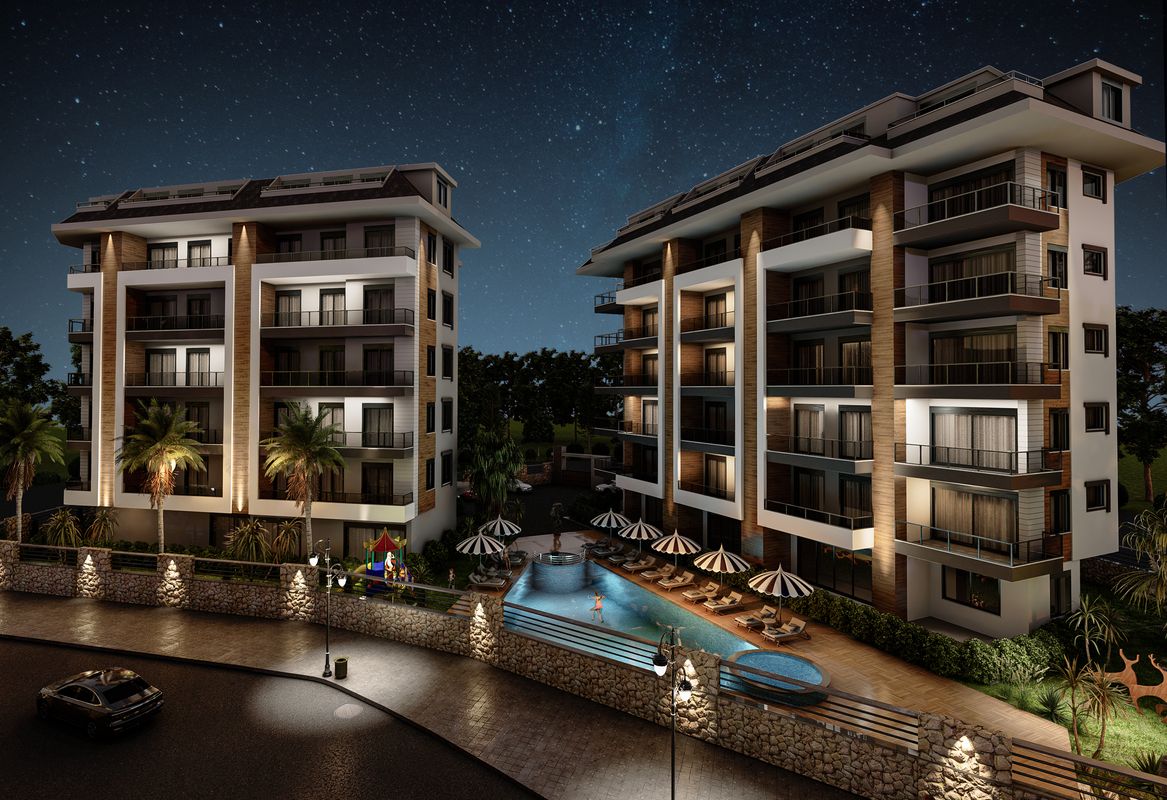 Квартиры в комплексе на этапе строительства в Тосмуре (01425)