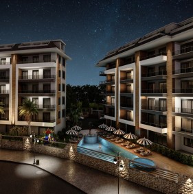 Квартиры в комплексе на этапе строительства в Тосмуре (01425)