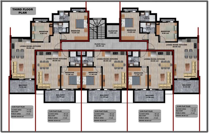 Квартири, Туреччина, Аланія, Тосмур (01425) - фото 37